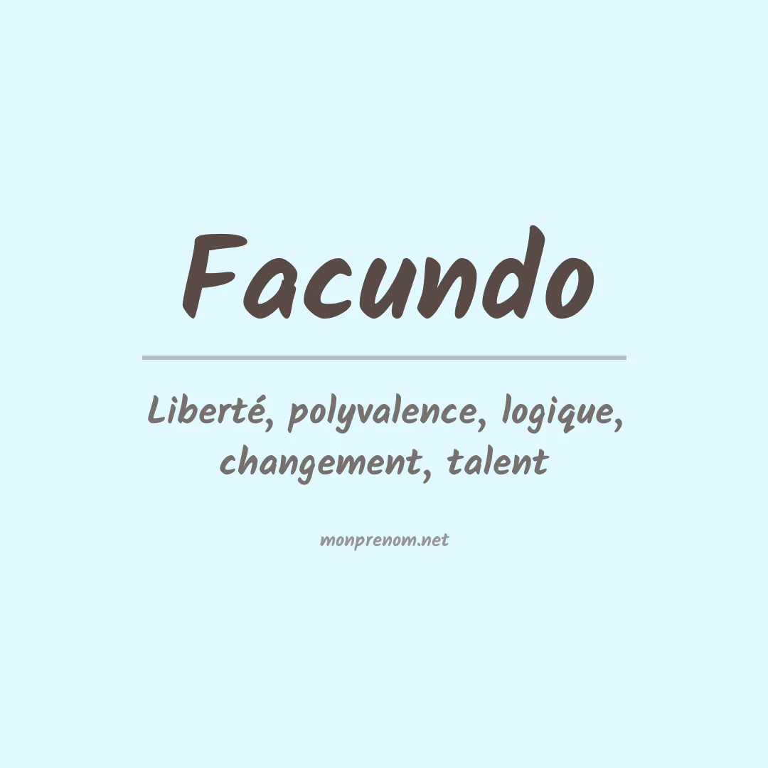 Prénom Facundo