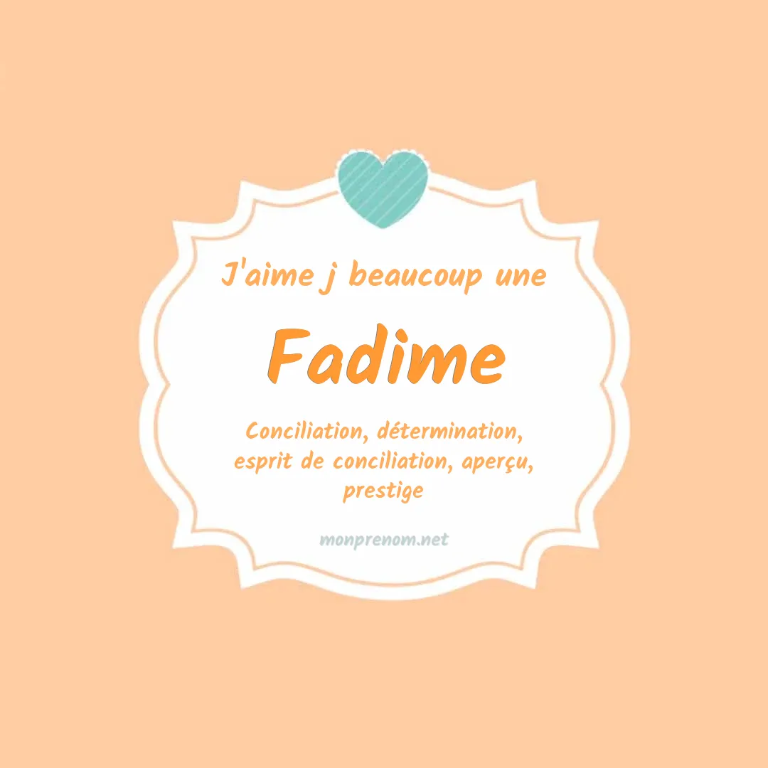 J'aime beaucoup Fadime