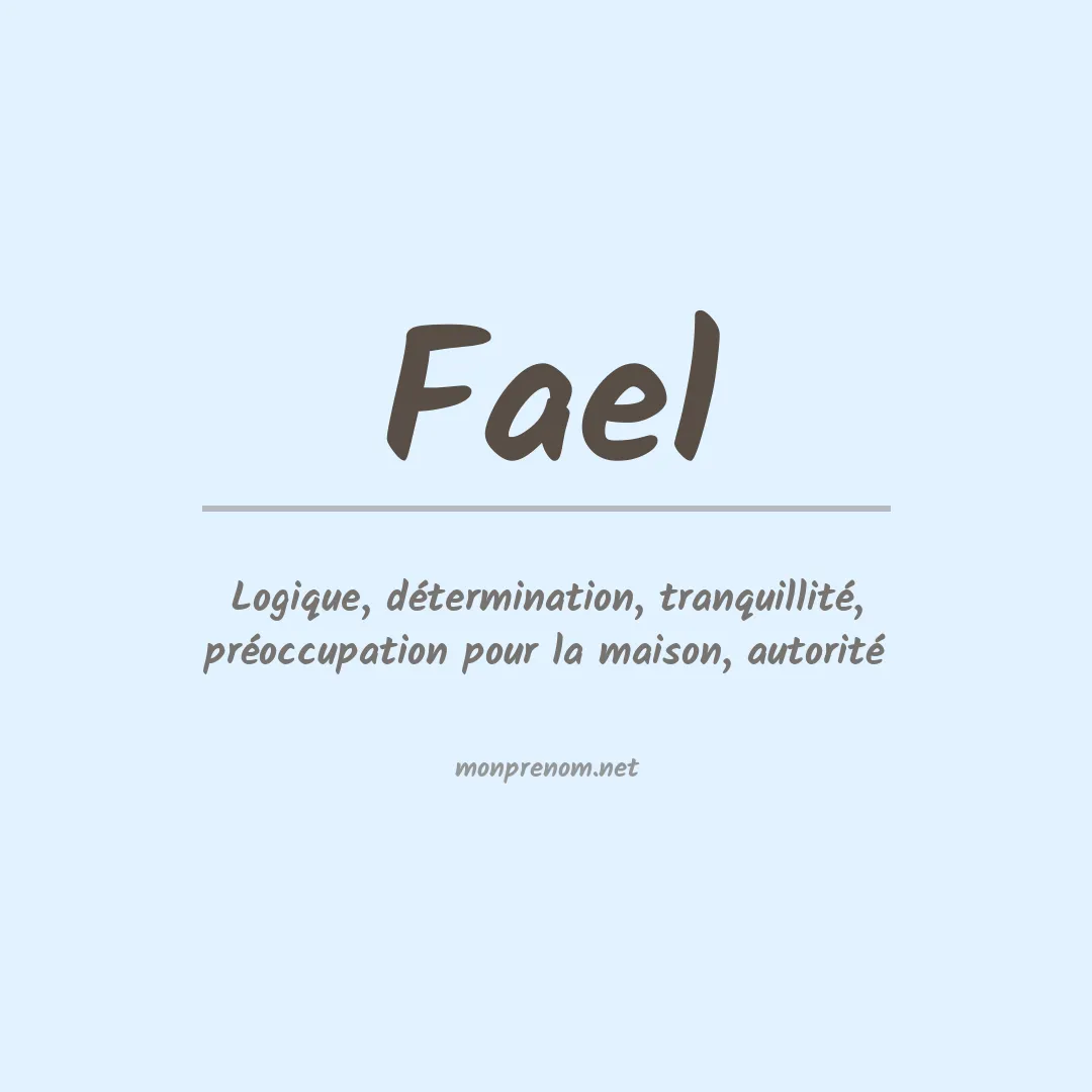 Prénom Fael