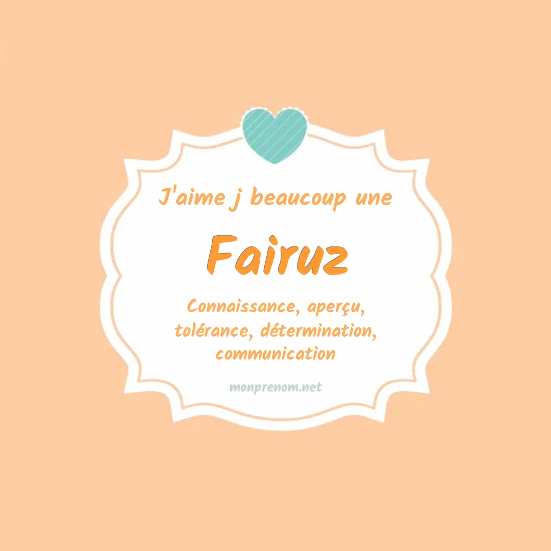 J'aime beaucoup Fairuz
