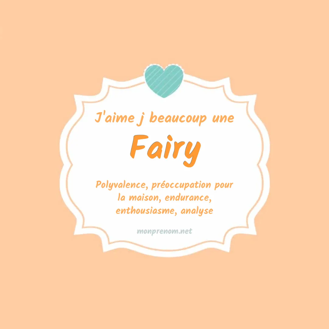 J'aime beaucoup Fairy