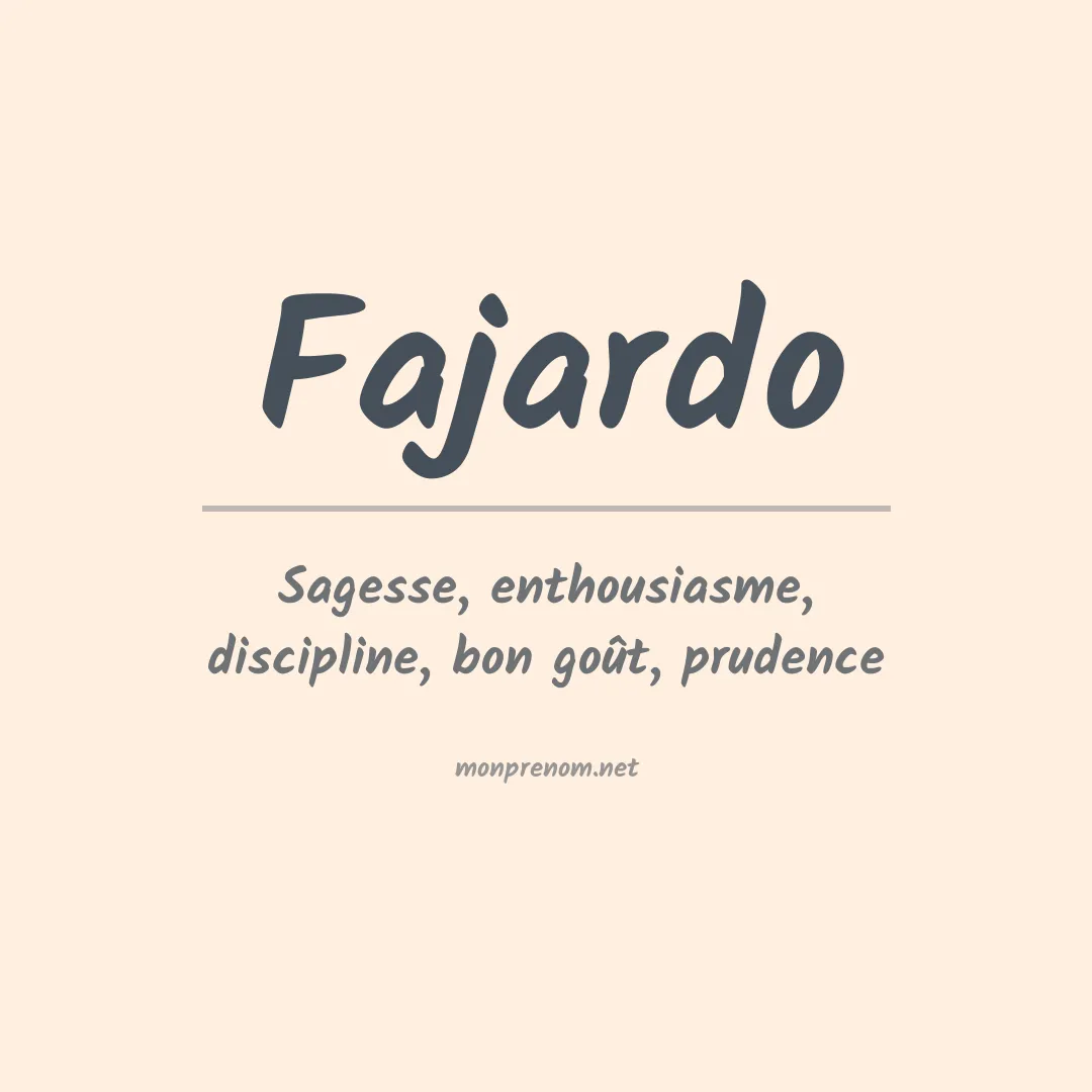 Prénom Fajardo