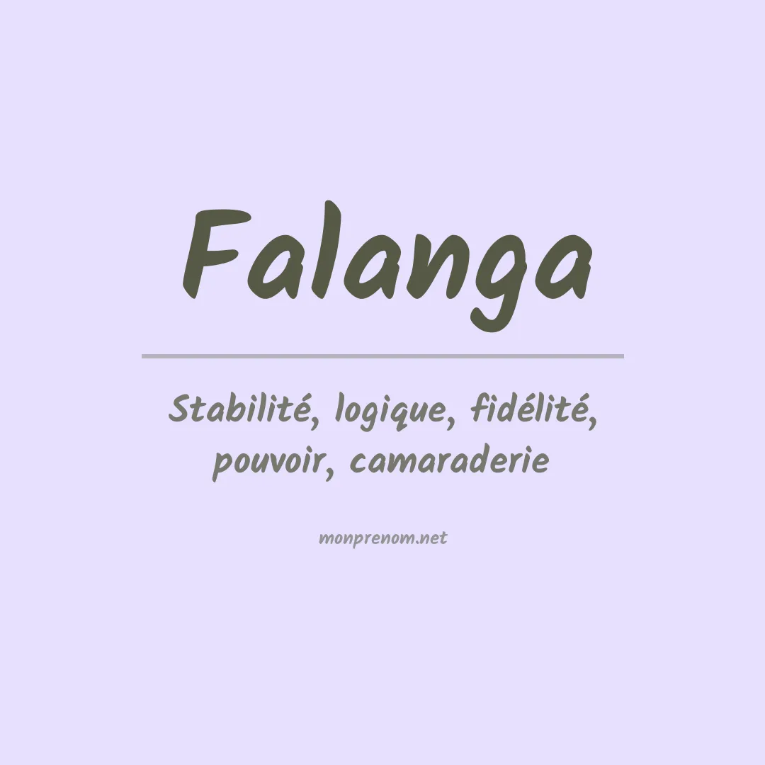 Prénom Falanga