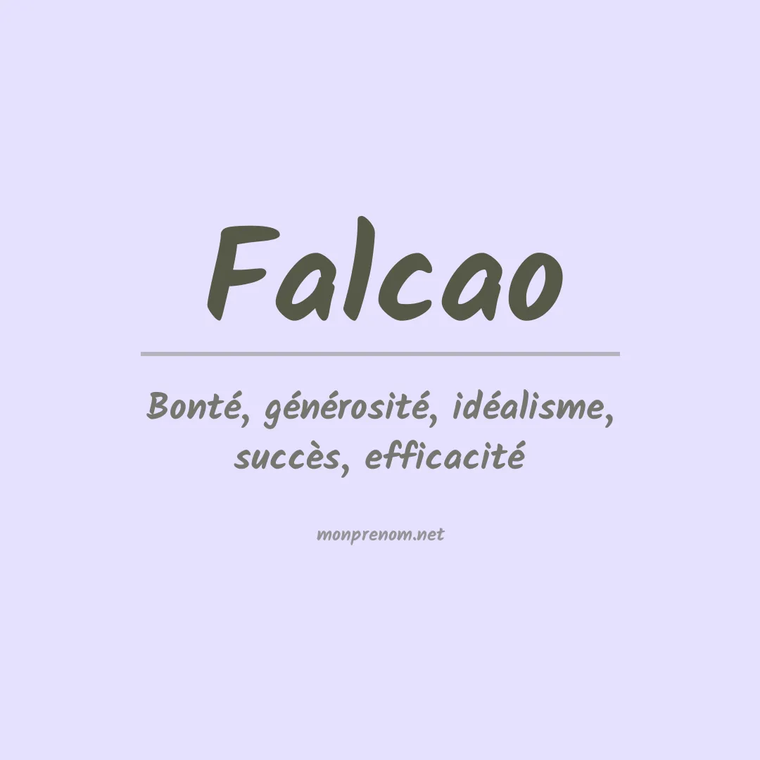 Signification du prénom Falcao