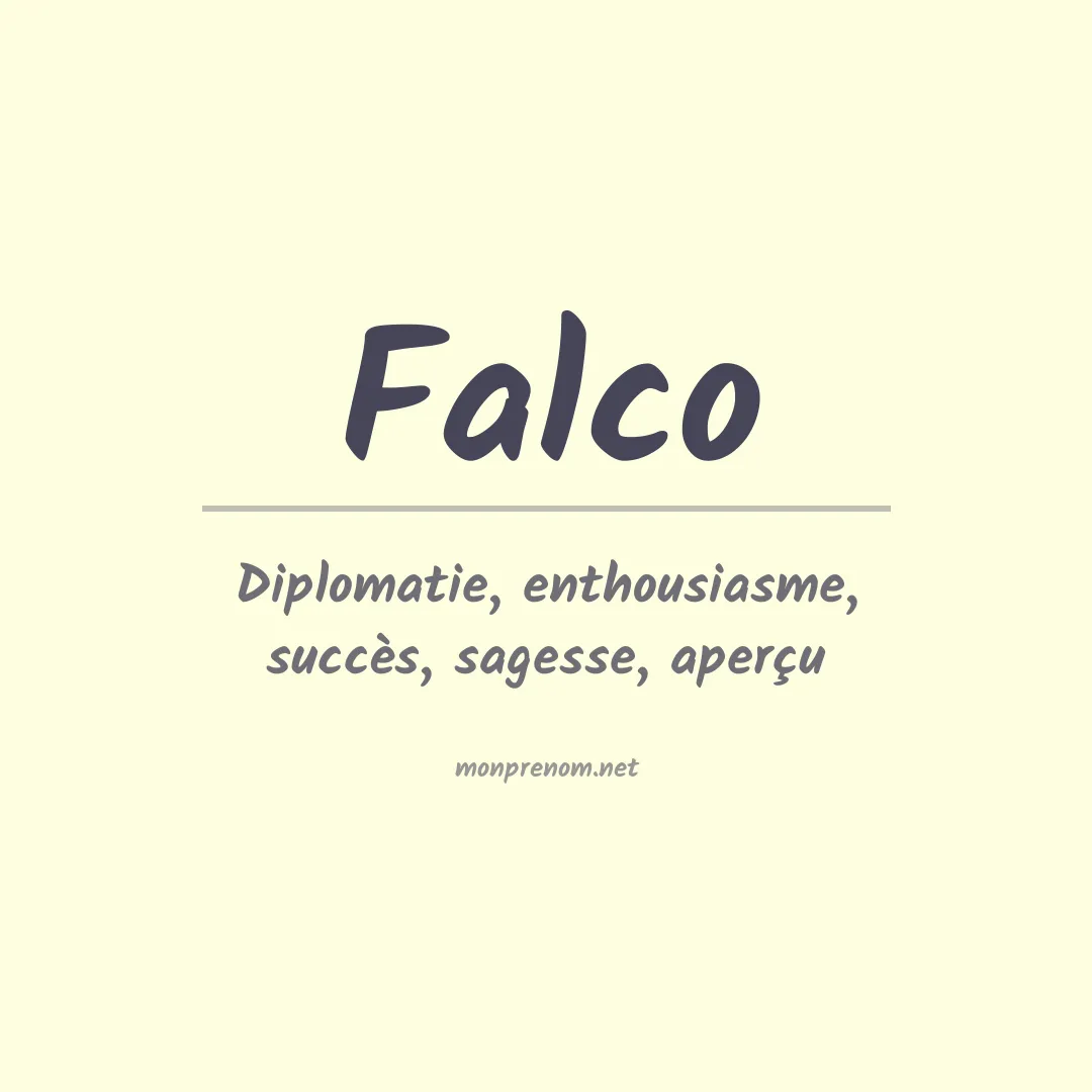 Prénom Falco