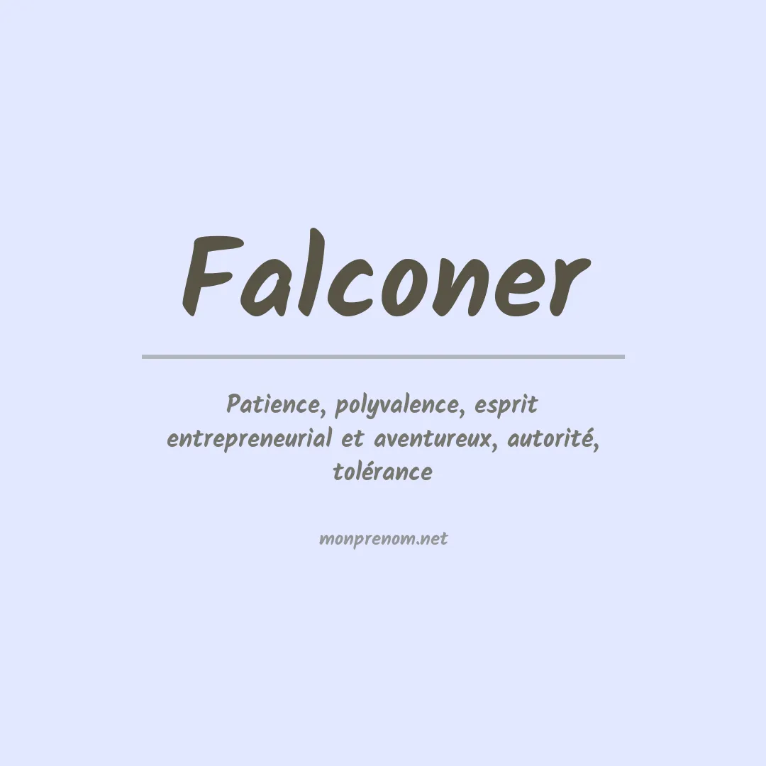 Prénom Falconer