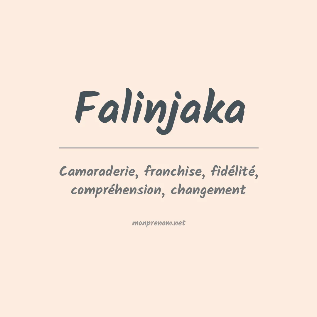 Signification du prénom Falinjaka