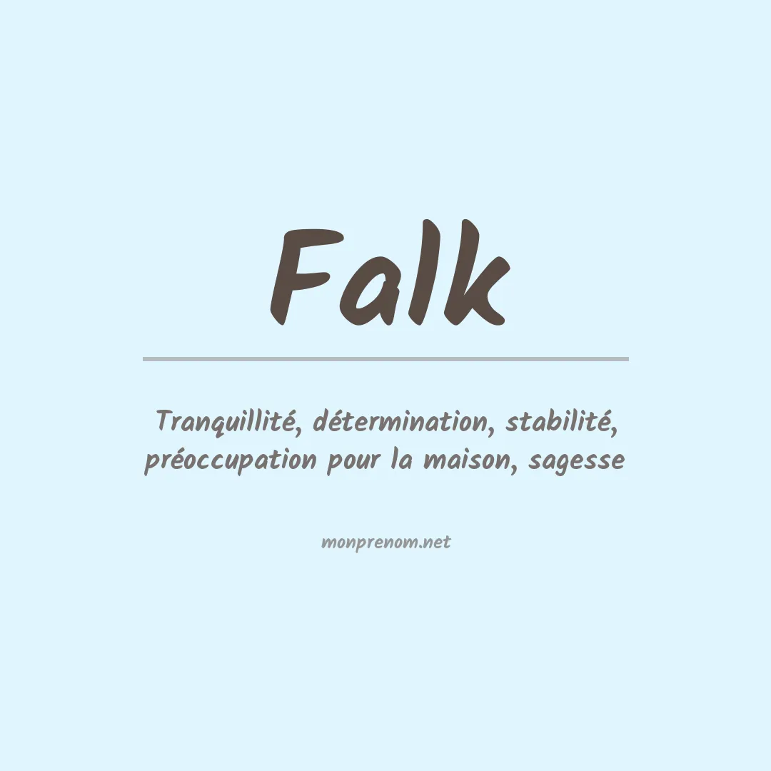 Prénom Falk
