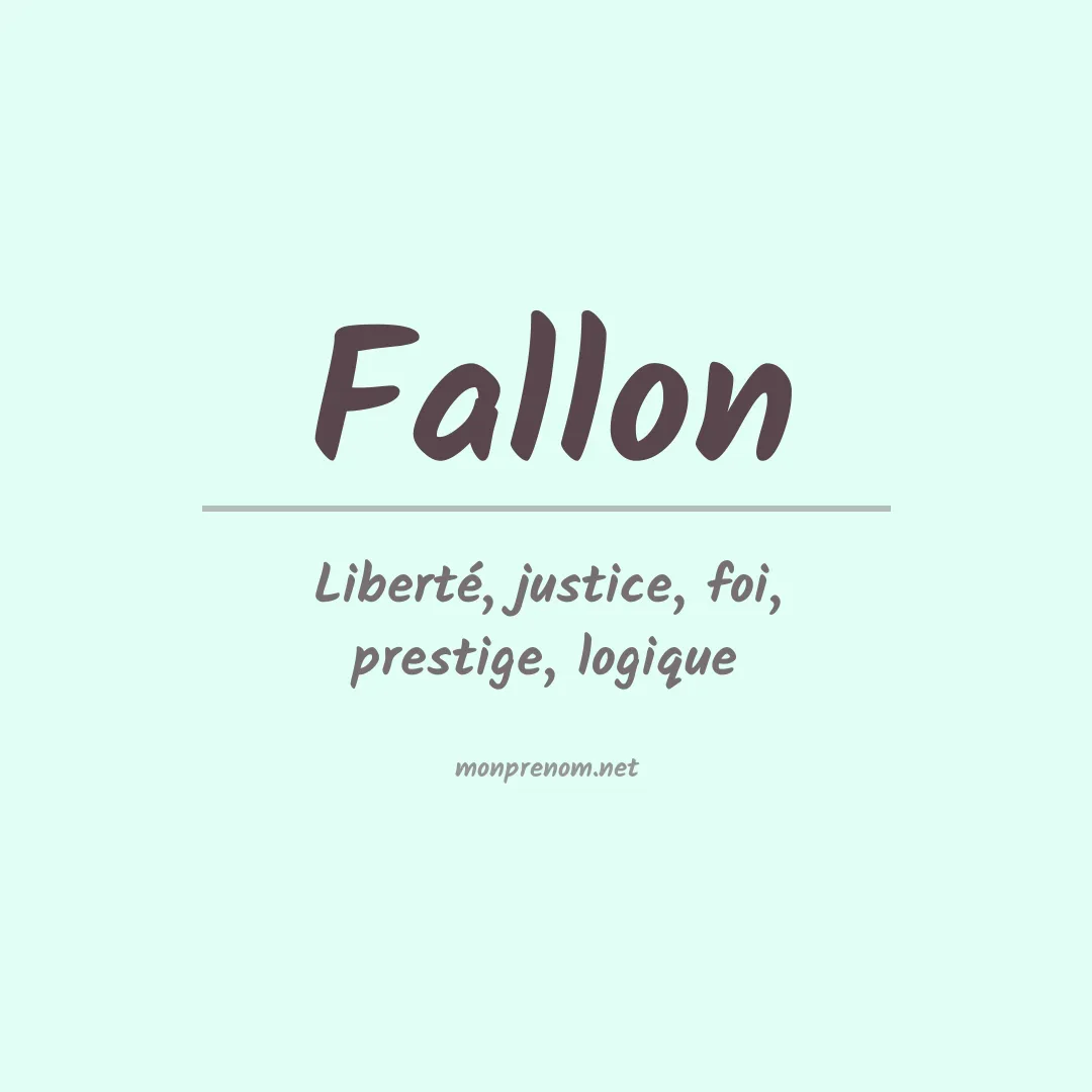 Prénom Fallon