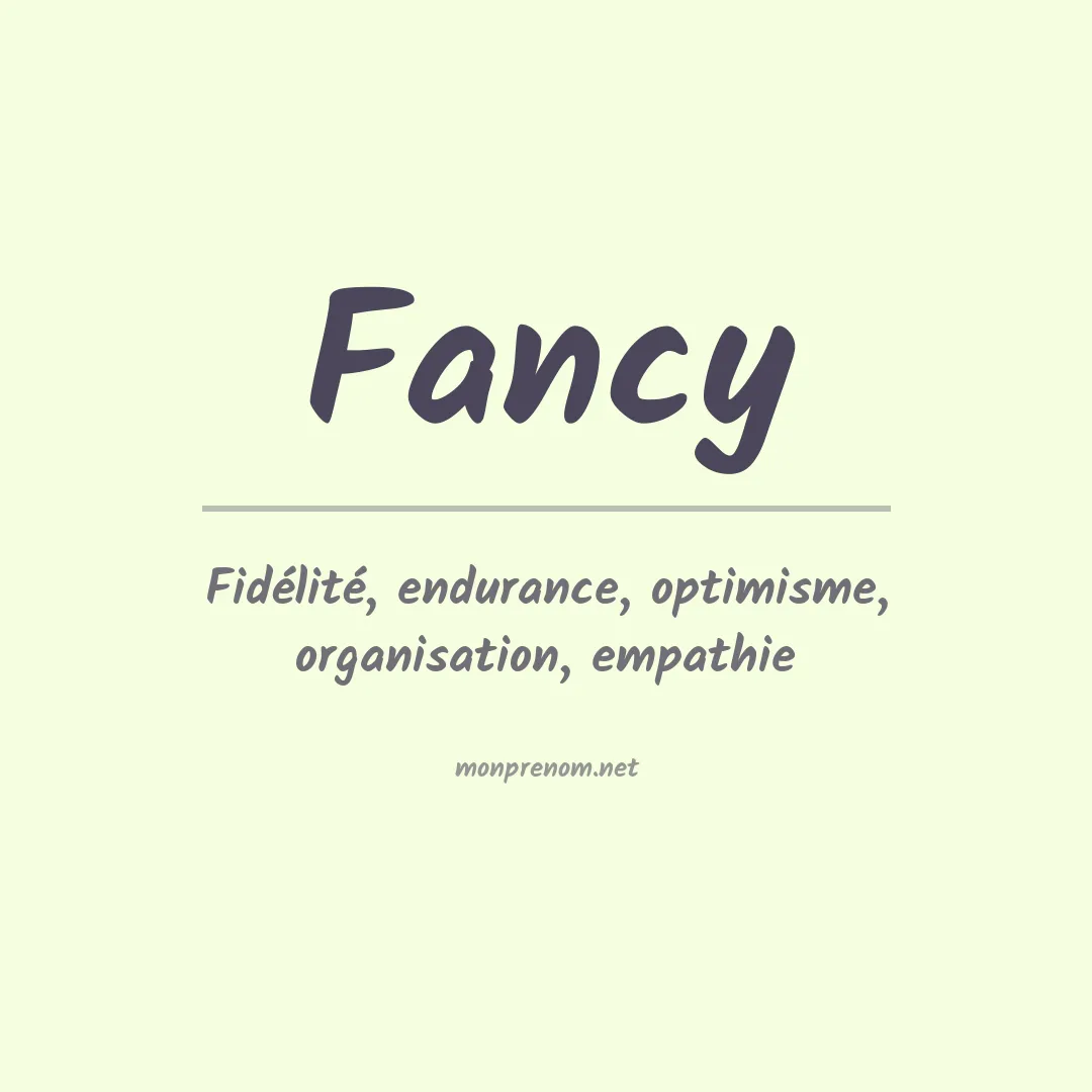 Prénom Fancy