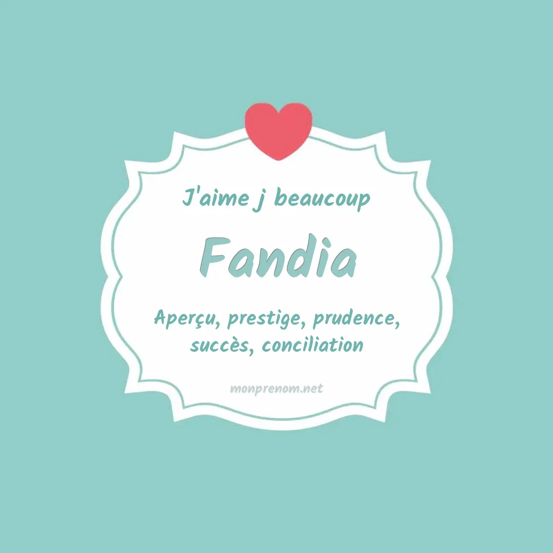 J'aime beaucoup Fandia