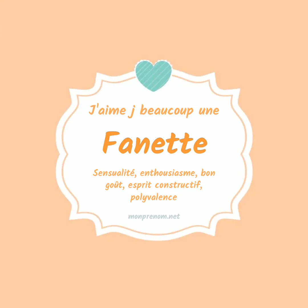 J'aime beaucoup Fanette