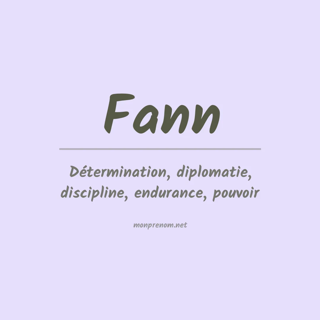 Prénom Fann