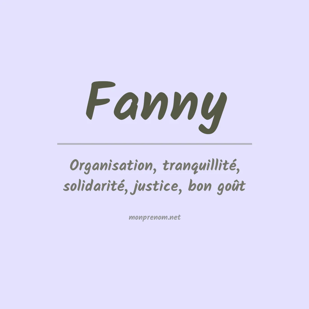 Prénom Fanny