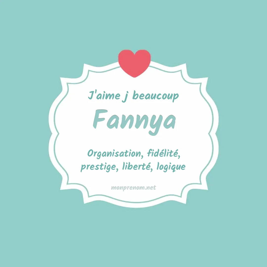 J'aime beaucoup Fannya
