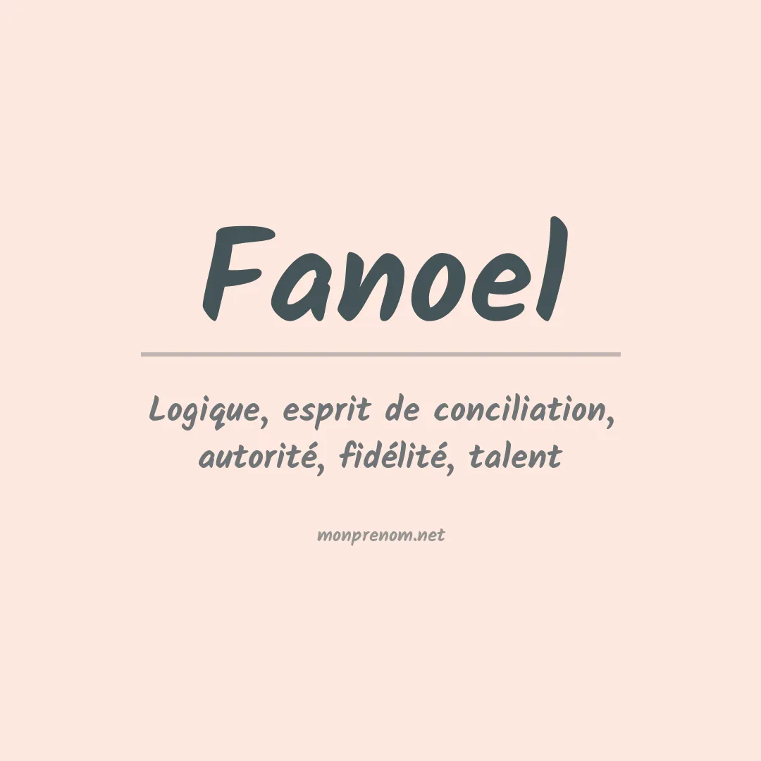 Prénom Fanoel
