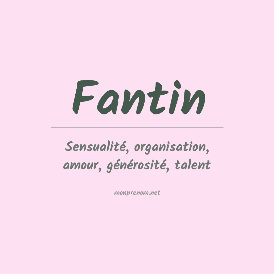 Prénom Fantin