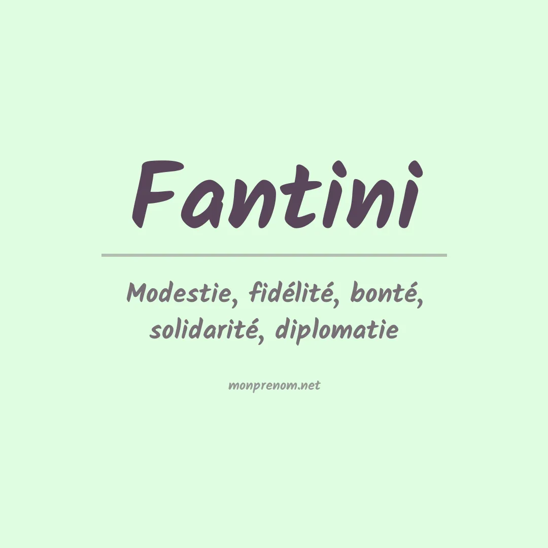 Prénom Fantini