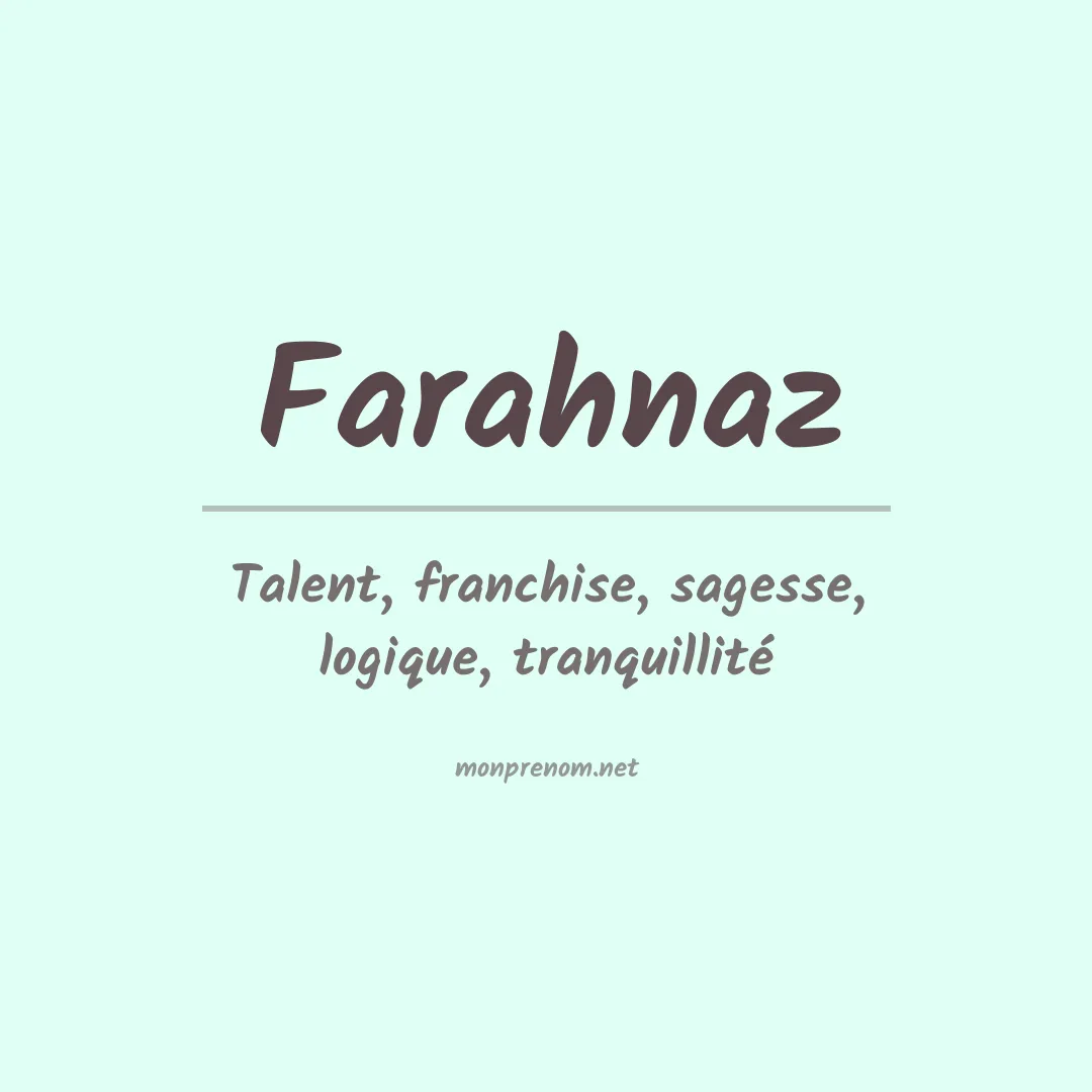 Prénom Farahnaz