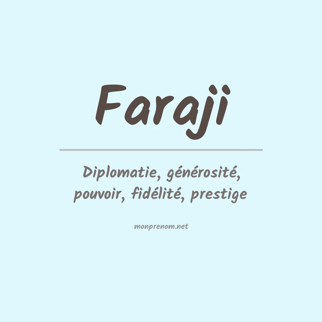 Prénom Faraji