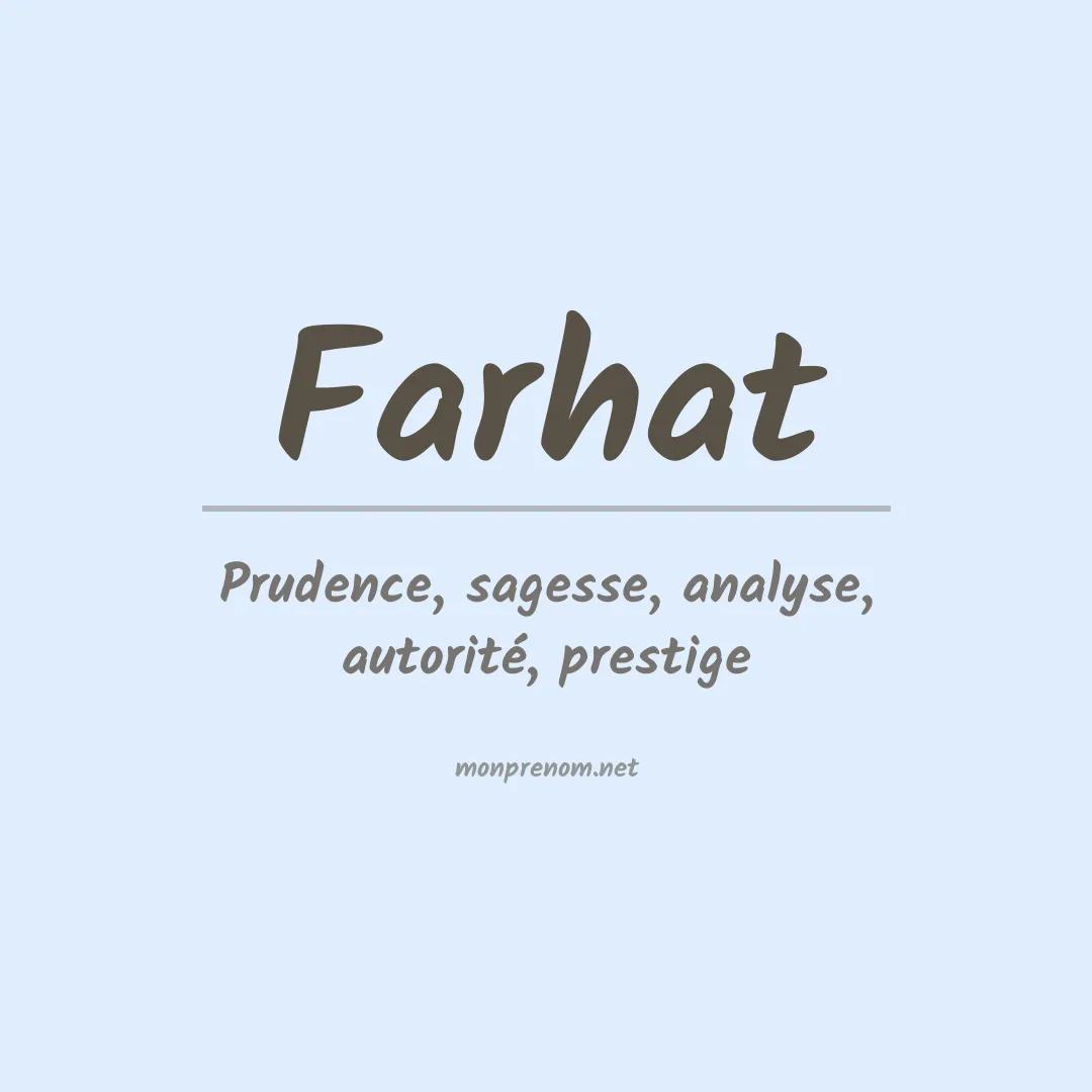 Prénom Farhat