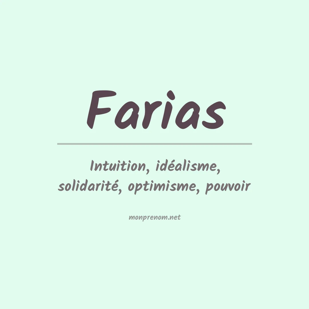 Prénom Farias