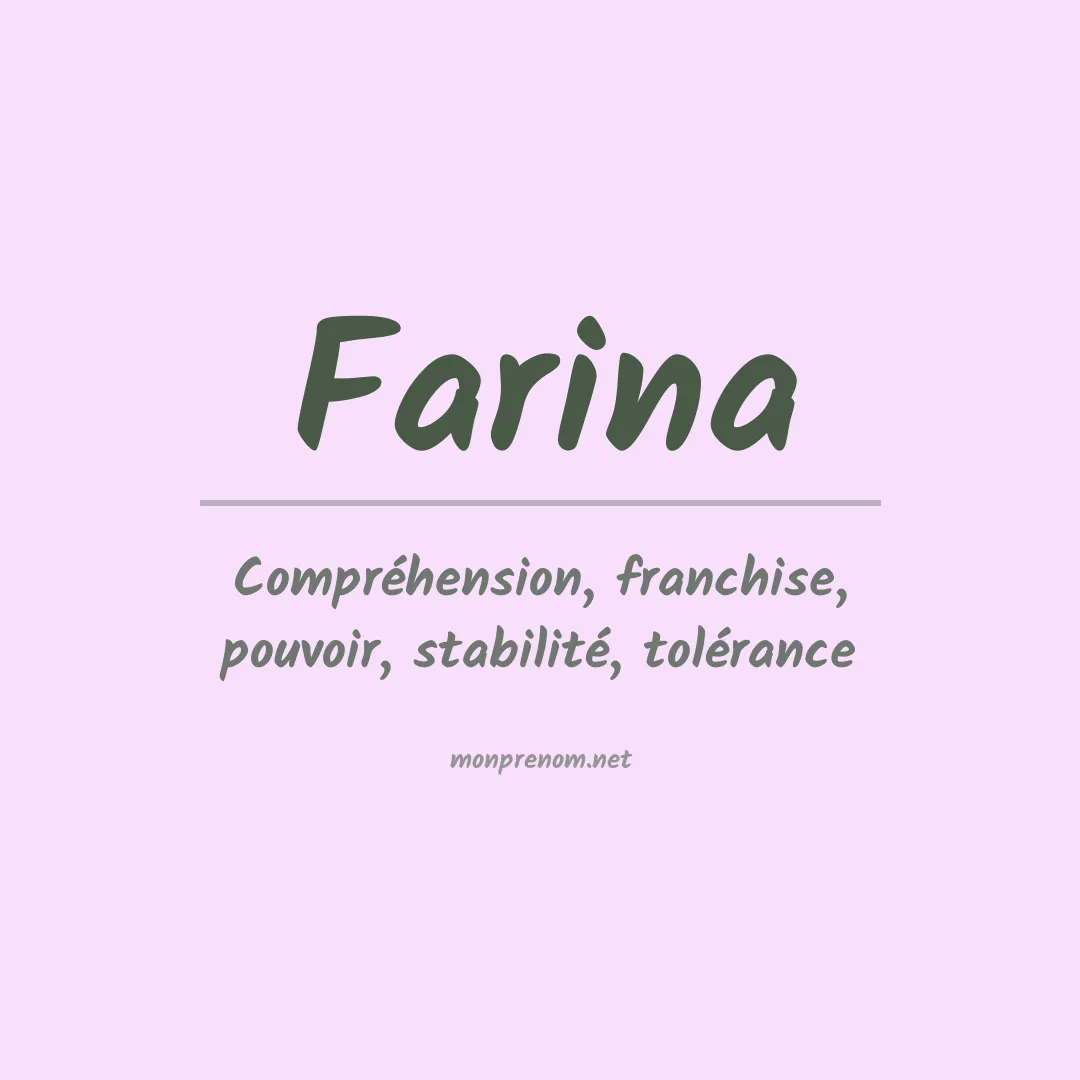 Prénom Farina