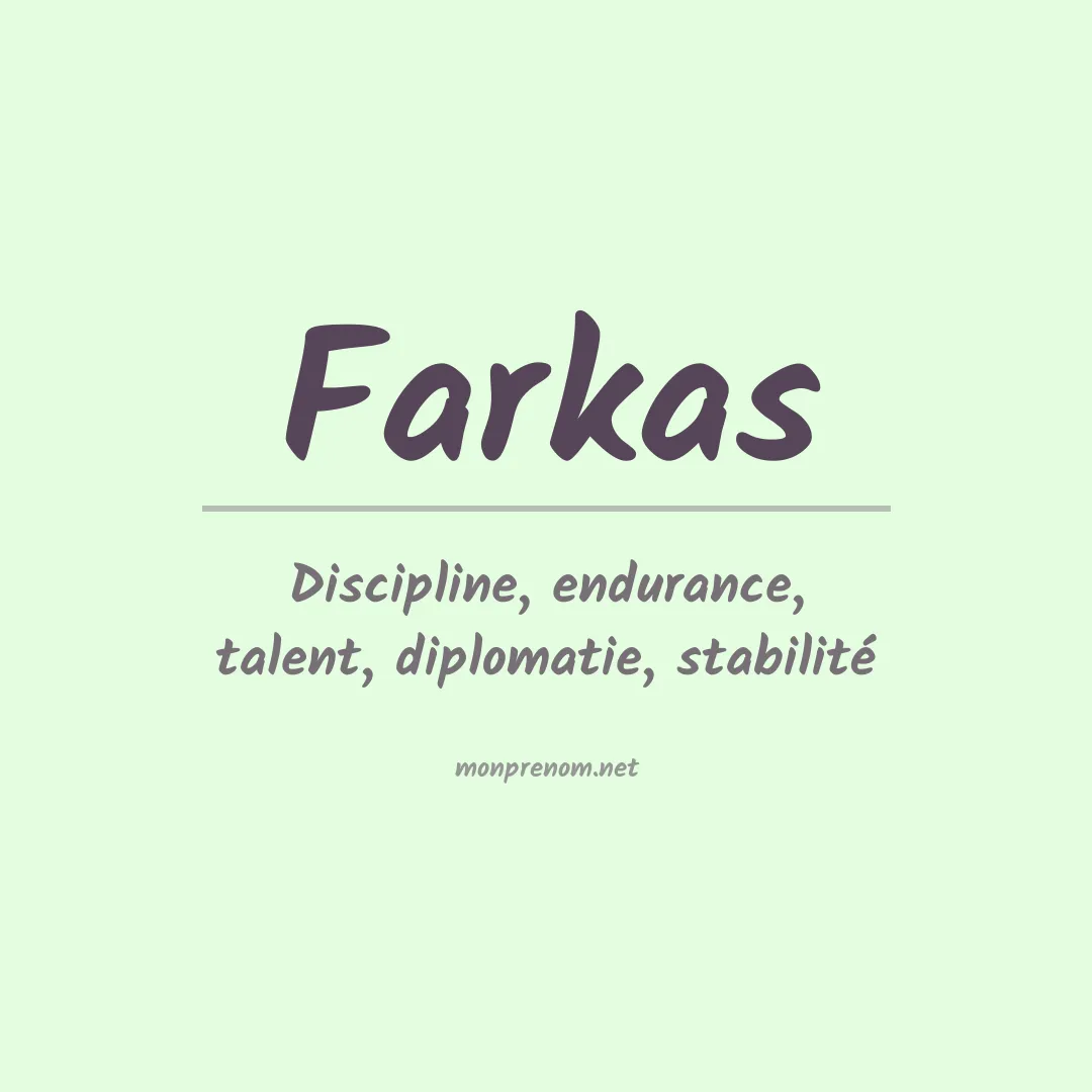 Prénom Farkas