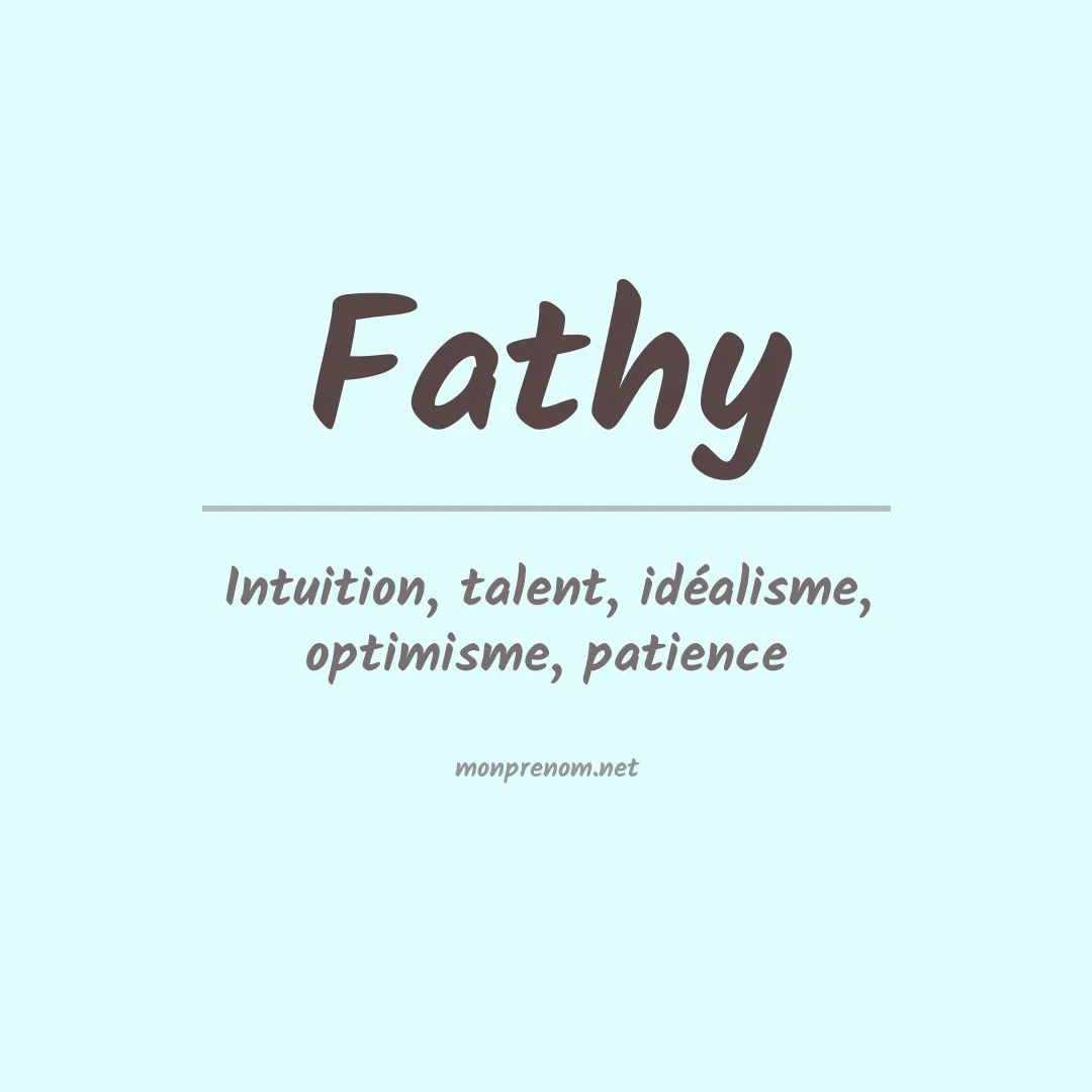 Prénom Fathy