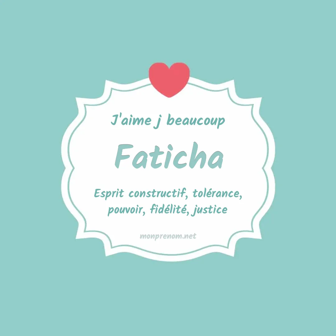 J'aime beaucoup Faticha