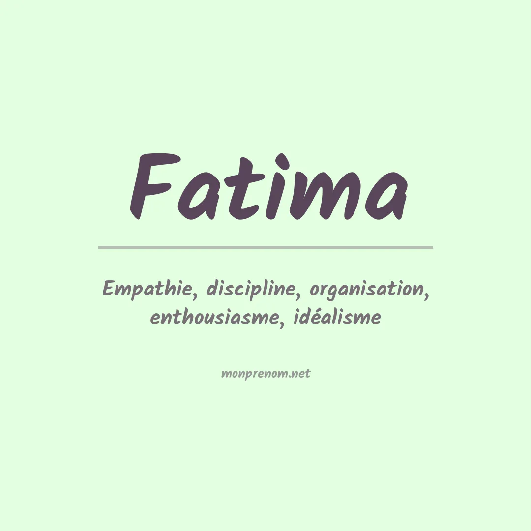 Prénom Fatima