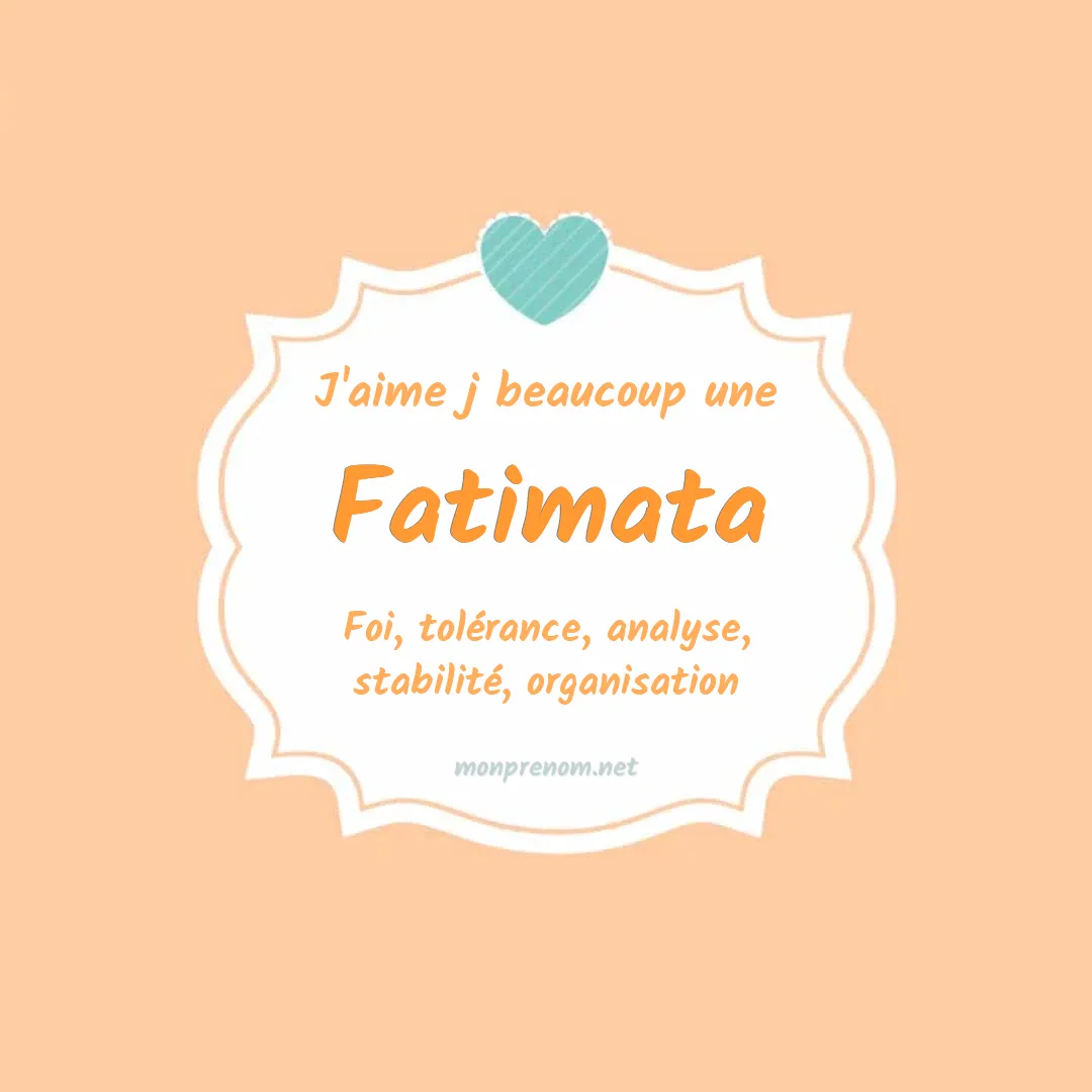 J'aime beaucoup Fatimata