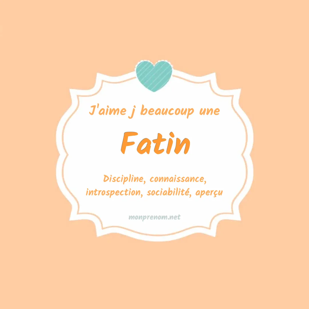 J'aime beaucoup Fatin
