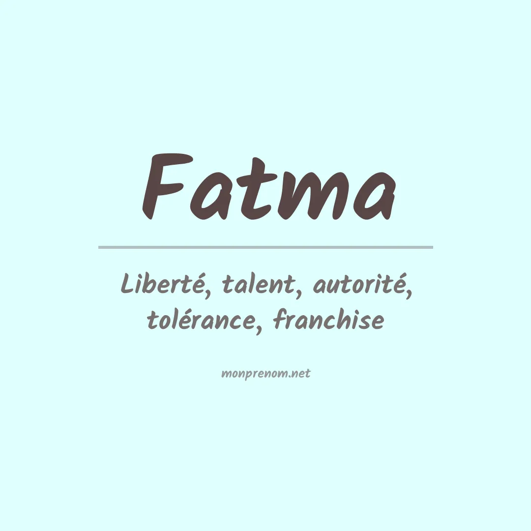 Prénom Fatma