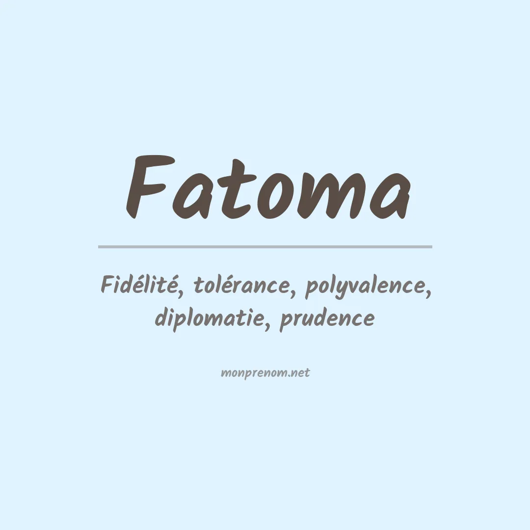 Prénom Fatoma