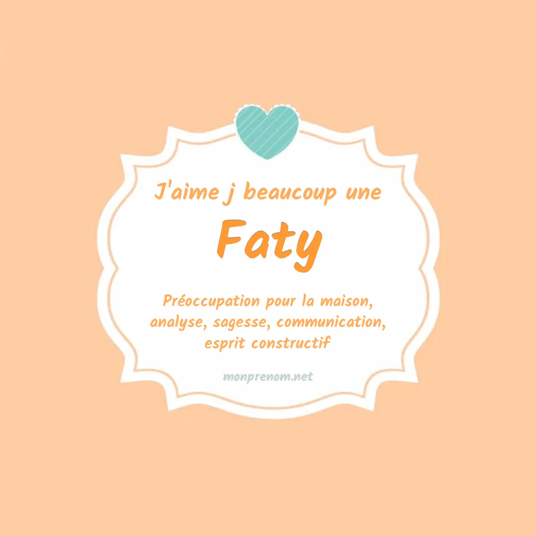 J'aime beaucoup Faty