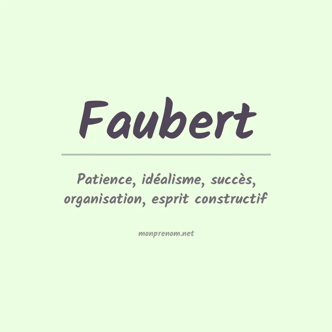 Prénom Faubert