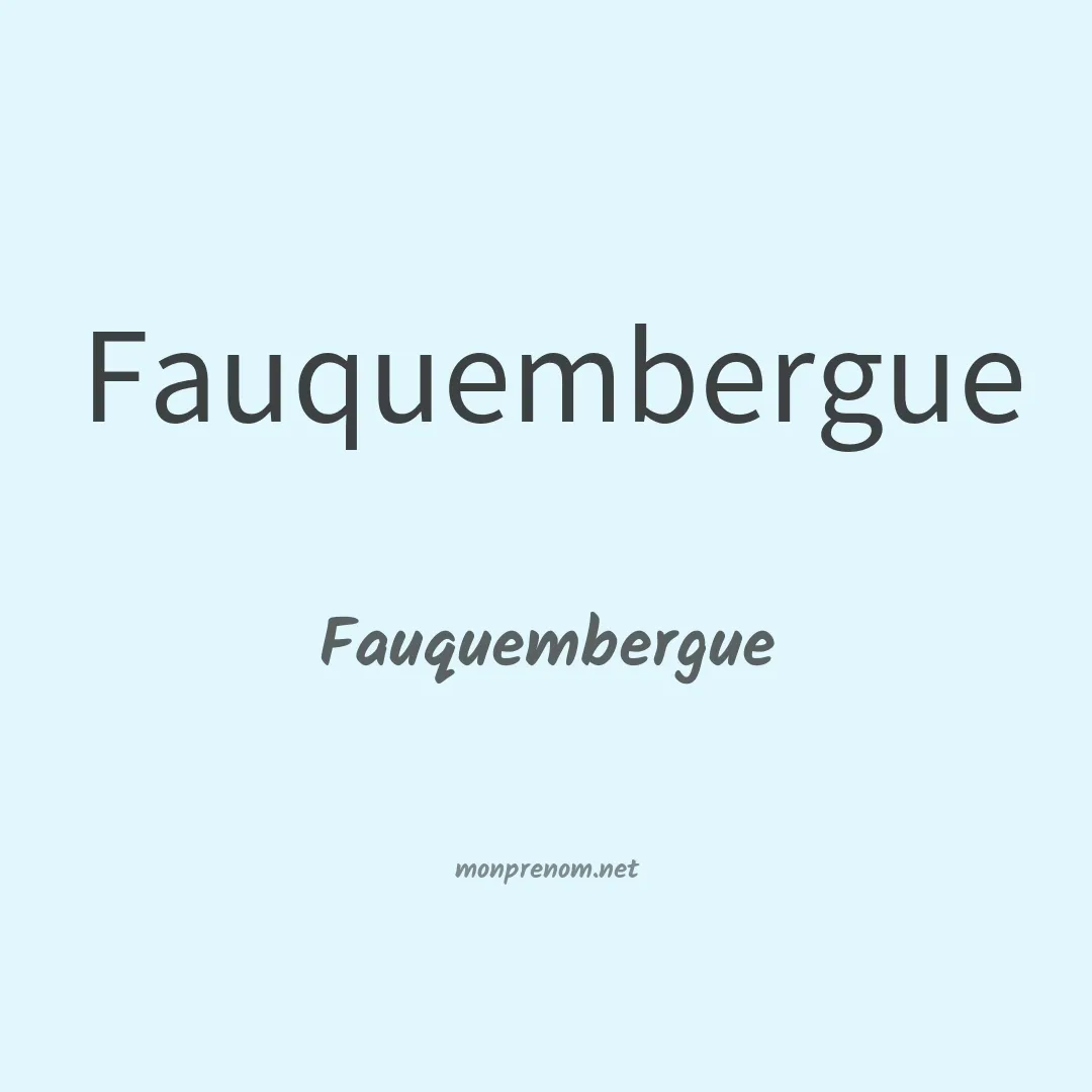 Fauquembergue en chinois