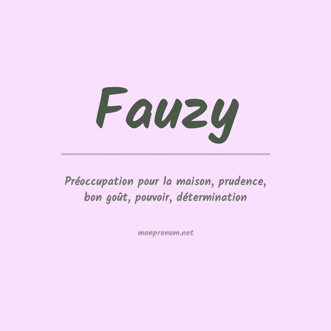 Prénom Fauzy