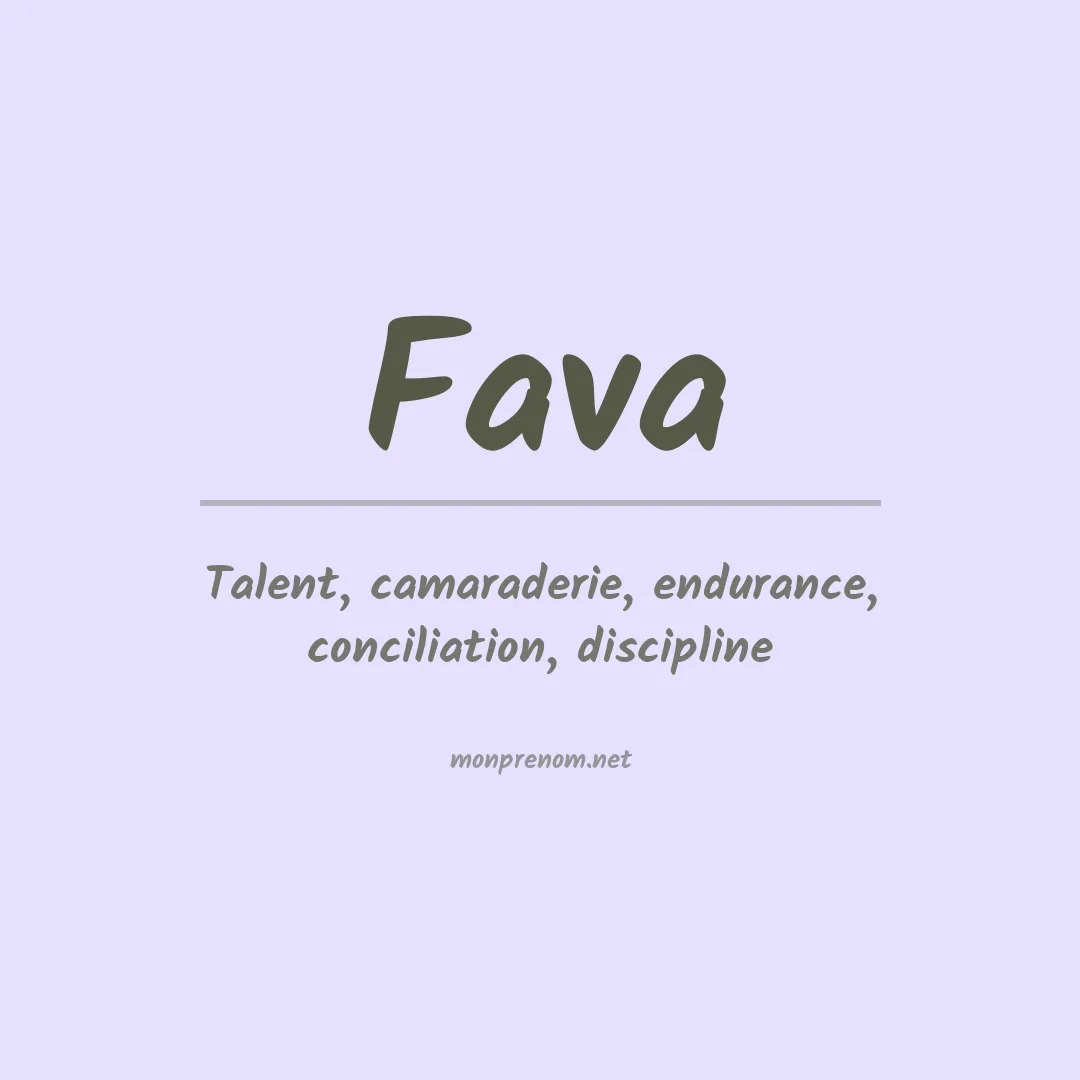 Prénom Fava