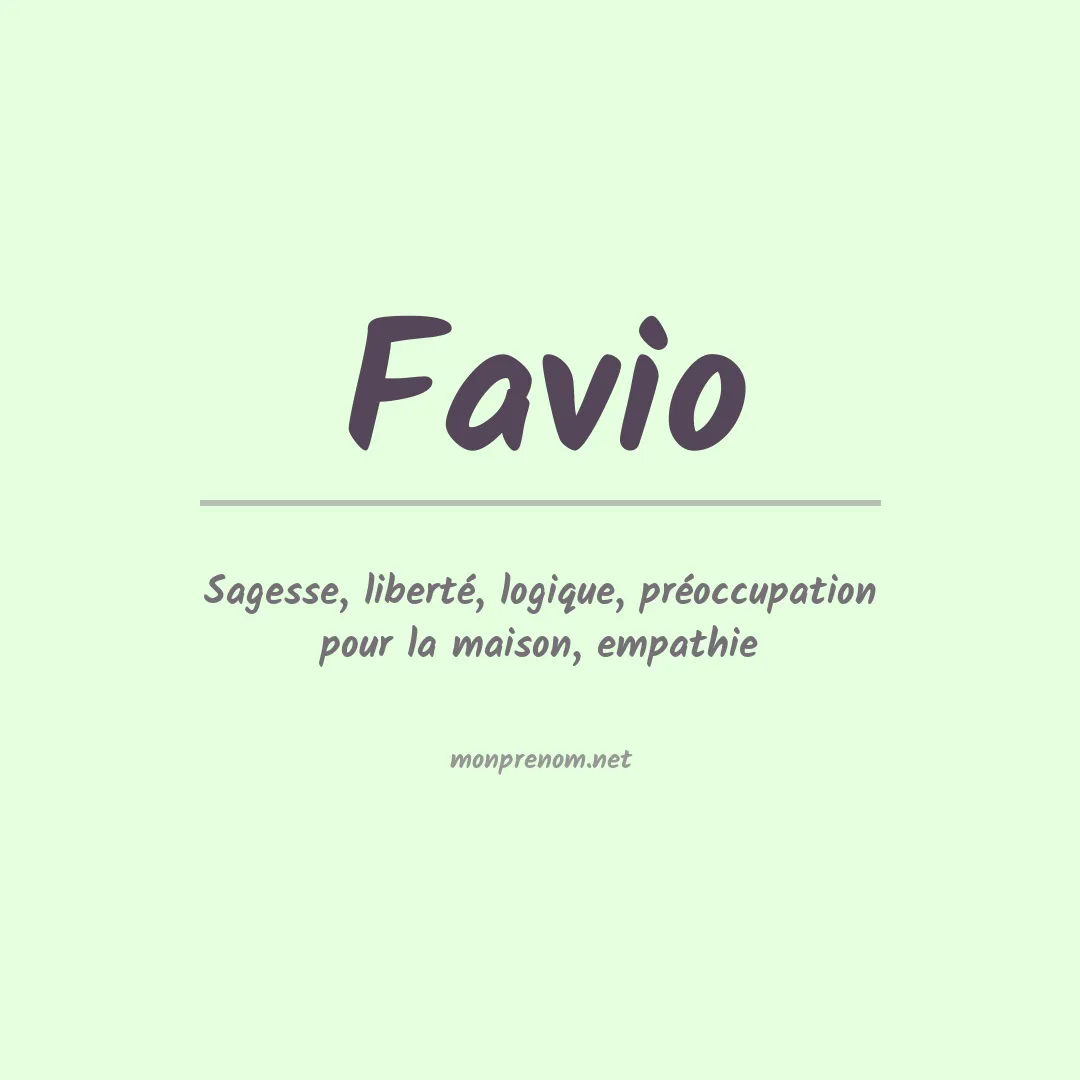 Prénom Favio