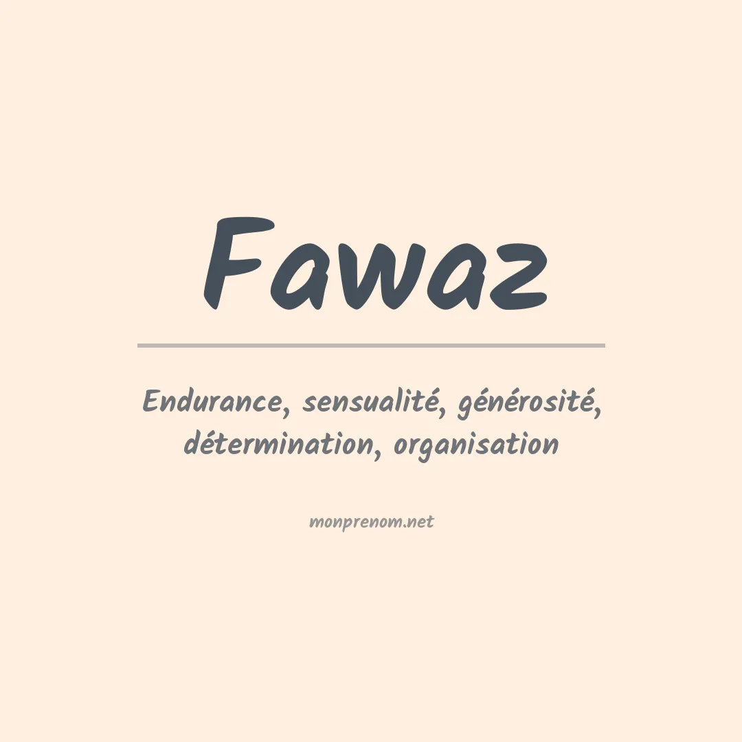 Prénom Fawaz
