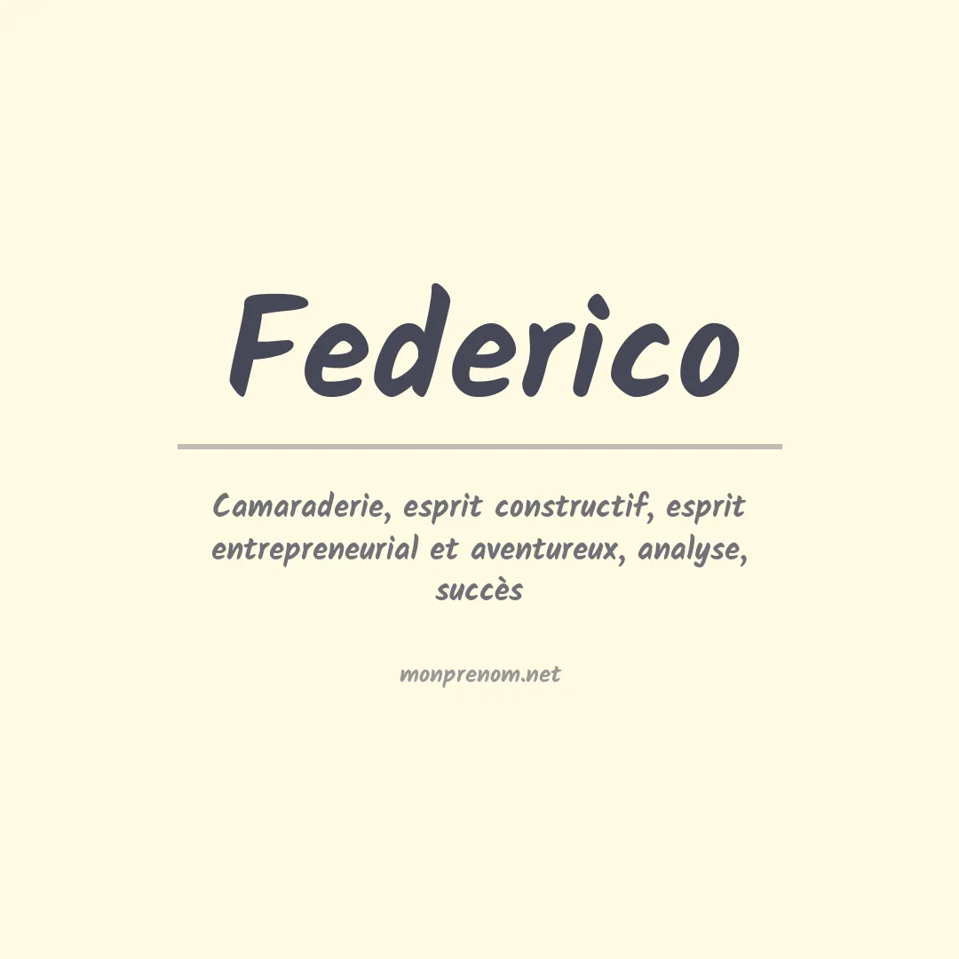 Prénom Federico