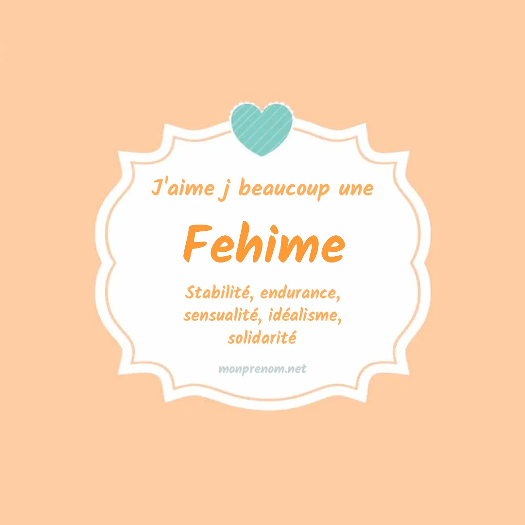 J'aime beaucoup Fehime
