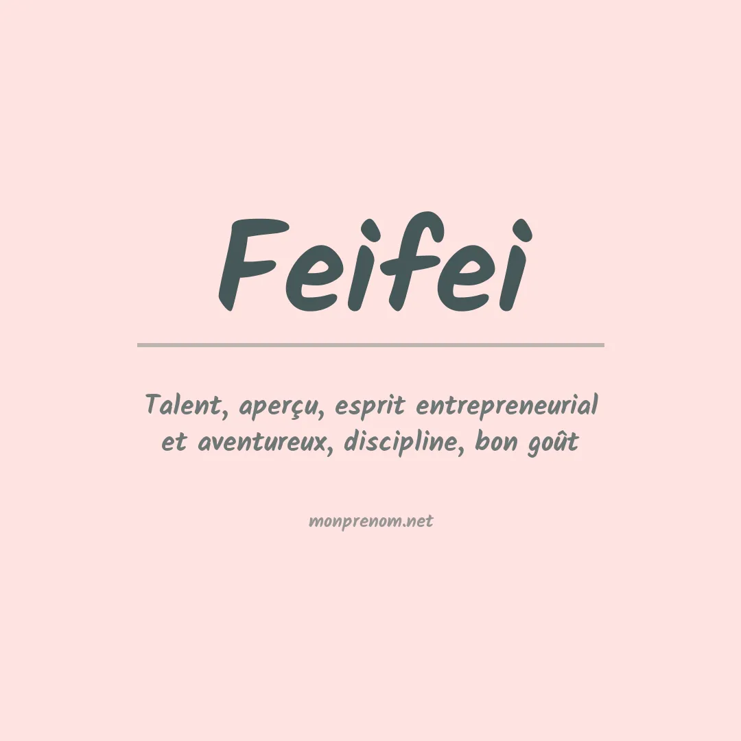 Prénom Feifei