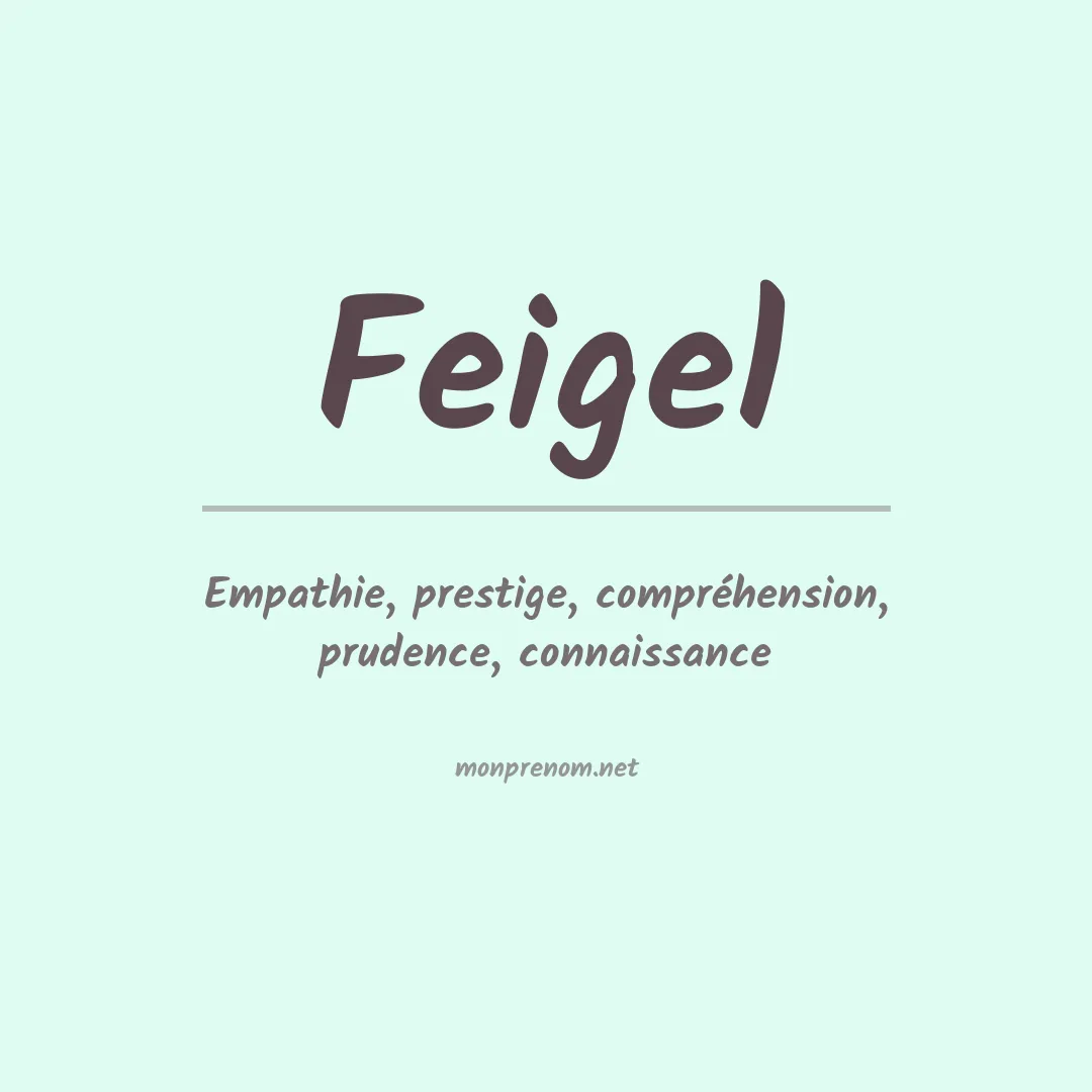 Prénom Feigel