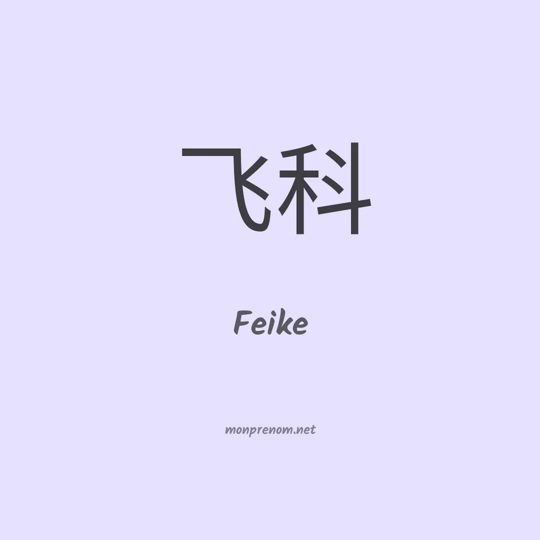 Feike en chinois