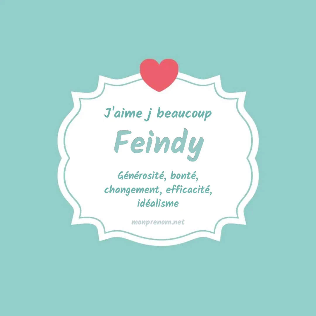 J'aime beaucoup Feindy
