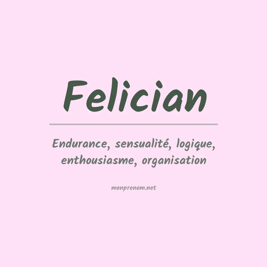 Prénom Felician