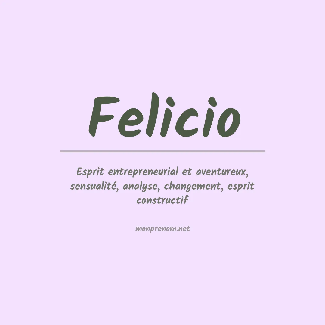 Prénom Felicio